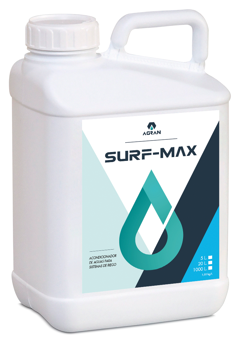 surfactante. ahorra agua y reduce pérdidas de nutrientes y agua